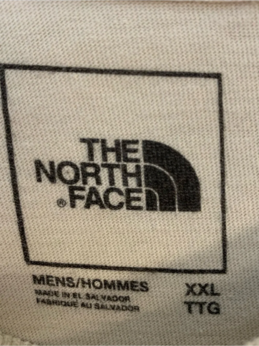 The North Face Men’s XXL Glitched Logo Tee Orange/Black Front Small Logo on Back
